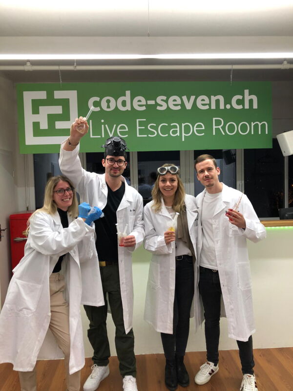 Die Gruppe Labescapers hat den Live Escape Room erfolgreich geschafft