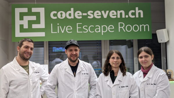 Die Gruppe Ingold hat den Live Escape Room erfolgreich geschafft