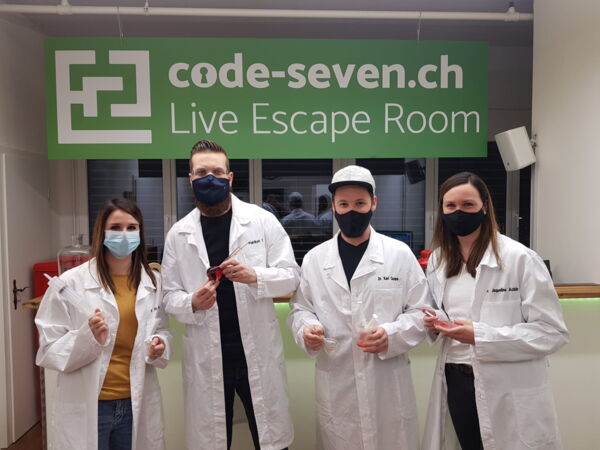 Die Gruppe In Team im Team hat den Live Escape Room nicht geschafft