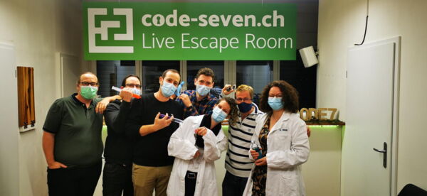 Die Gruppe The Steimäns hat den Live Escape Room erfolgreich geschafft