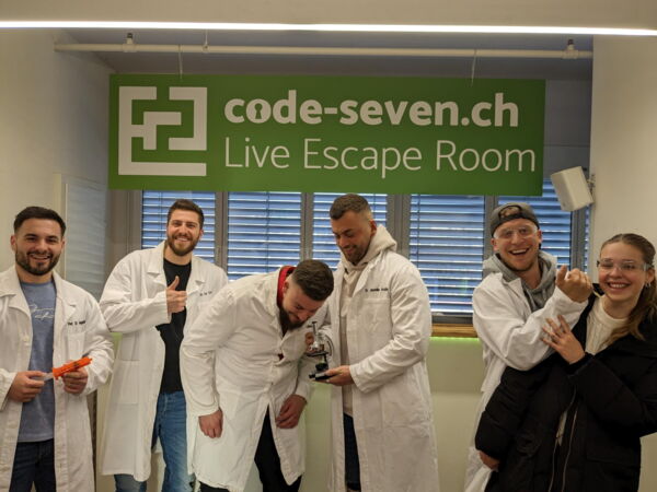 Die Gruppe Edi's Trupp hat den Live Escape Room erfolgreich geschafft