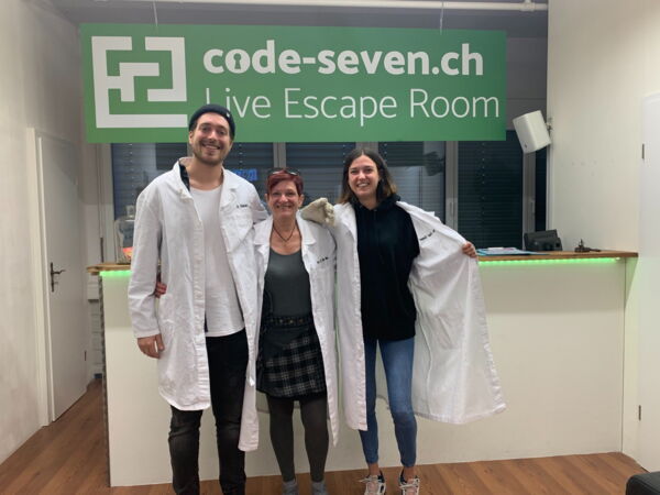 Die Gruppe Labormäuse hat den Live Escape Room erfolgreich geschafft