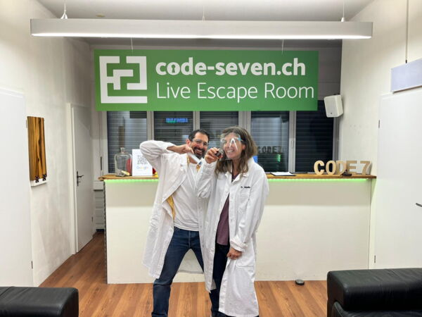 Die Gruppe Sici hat den Live Escape Room erfolgreich geschafft