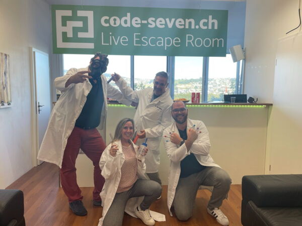 Die Gruppe Schwietzerflitzer hat den Live Escape Room nicht geschafft