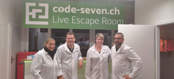 Die Gruppe Mir händ Hunger hat den Live Escape Room erfolgreich geschafft