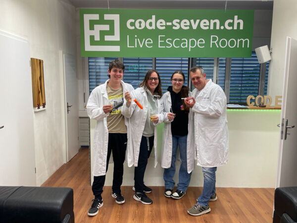 Die Gruppe Brunner hat den Live Escape Room nicht geschafft