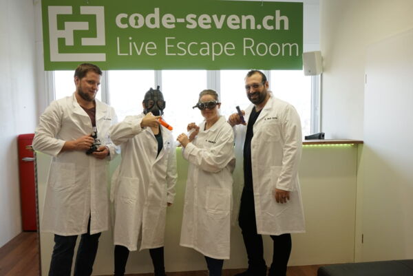 Die Gruppe 4 Fäuste für ein Halleluja hat den Live Escape Room nicht geschafft