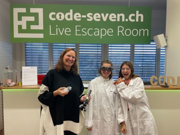 Die Gruppe Prof. Schlau hat den Live Escape Room nicht geschafft