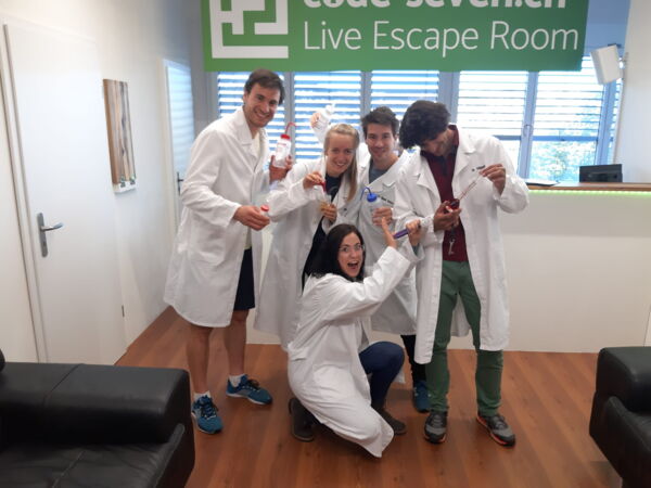 Die Gruppe Divertimento-Crew hat den Live Escape Room erfolgreich geschafft