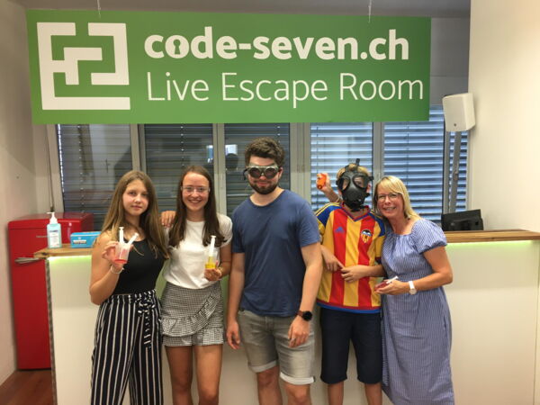 Die Gruppe Itenhardstreet-Gang hat den Live Escape Room nicht geschafft