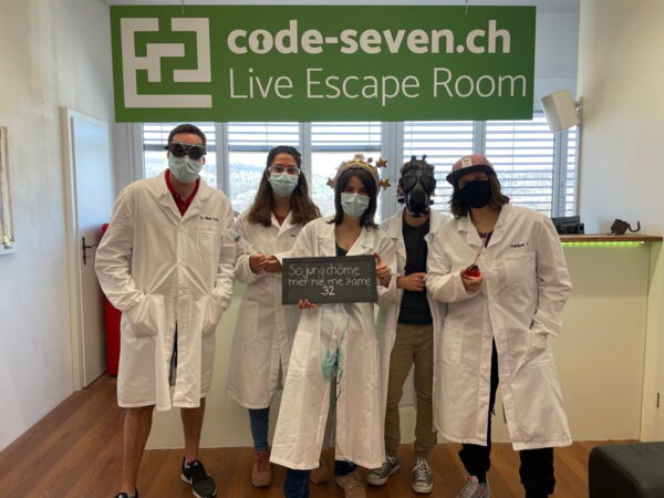 Die Gruppe Tofuwürstli hat den Live Escape Room erfolgreich geschafft