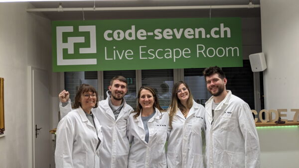 Die Gruppe Salibonanis hat den Live Escape Room erfolgreich geschafft