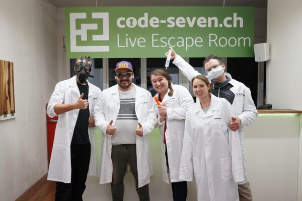 Die Gruppe Die wos hoffentli damal schaffet hat den Live Escape Room erfolgreich geschafft