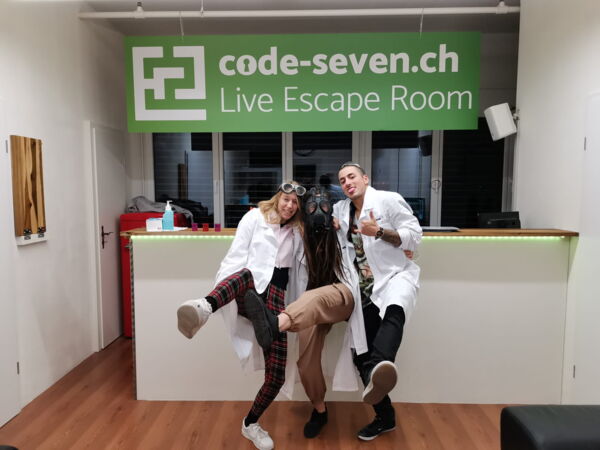 Die Gruppe Fozelschnitte Trio hat den Live Escape Room nicht geschafft