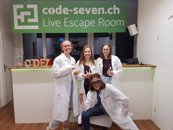 Die Gruppe Kagis hat den Live Escape Room erfolgreich geschafft