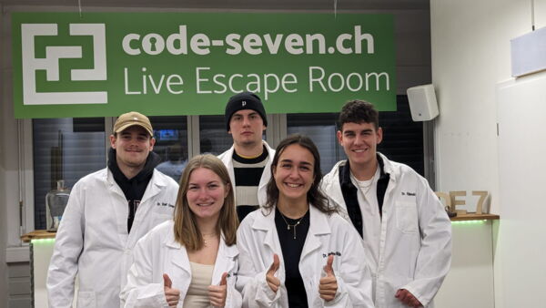 Die Gruppe Zitronenhüsli hat den Live Escape Room erfolgreich geschafft