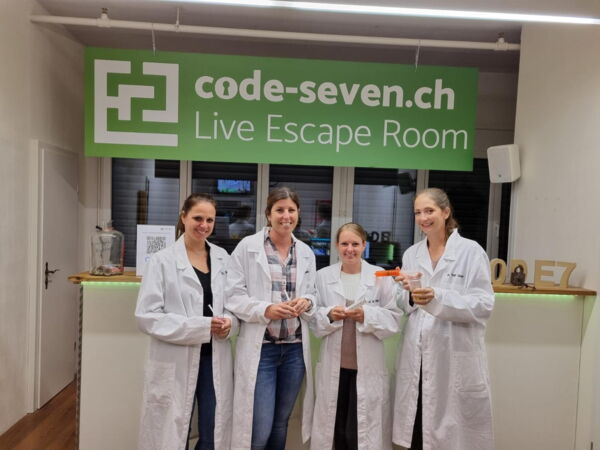 Die Gruppe SiPaSals hat den Live Escape Room erfolgreich geschafft